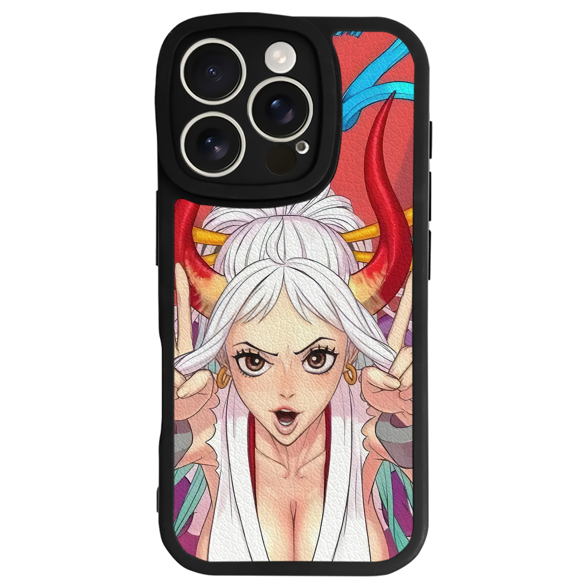 （画像用） ワンピース ONE PIECE 【iPhone 16シリーズ対応】シリコンスマホケース（レザー調） 材質：シリコン